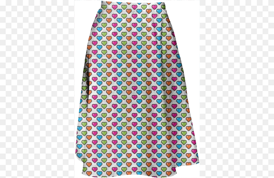 Bit Candy Pixel Hearts 80 Dress, Clothing, Skirt, Miniskirt Free Png Download