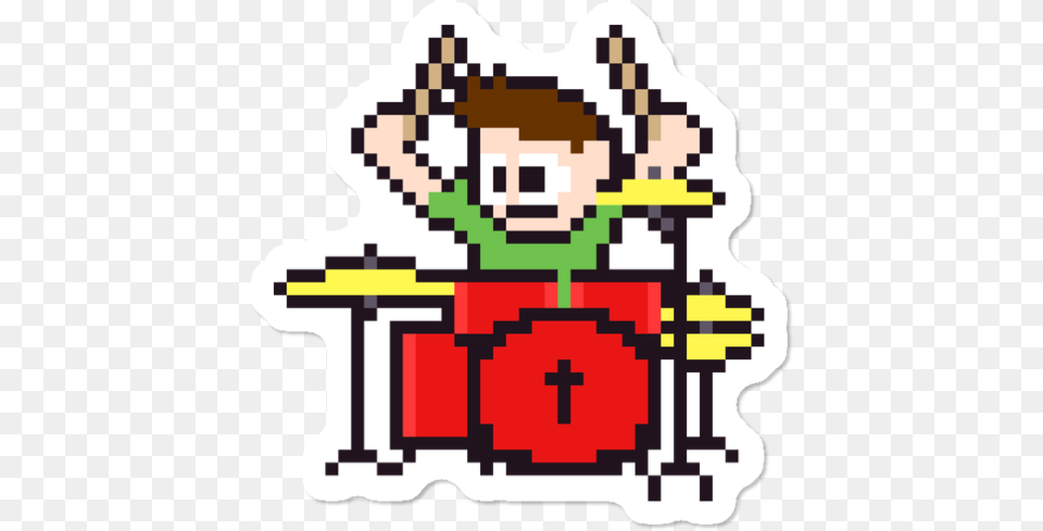 Bit Drummer Sticker Cartoon, Scoreboard Free Png Download