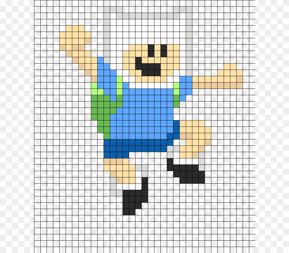 Bit Finn Perler Bead Pattern Bead Sprite, Cross, Symbol Free Png Download