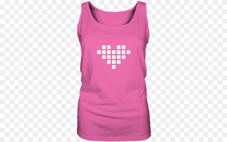 Bit Heart Ladies Tanktop Bin Eine September Frau, Clothing, Tank Top, Blouse Free Png Download