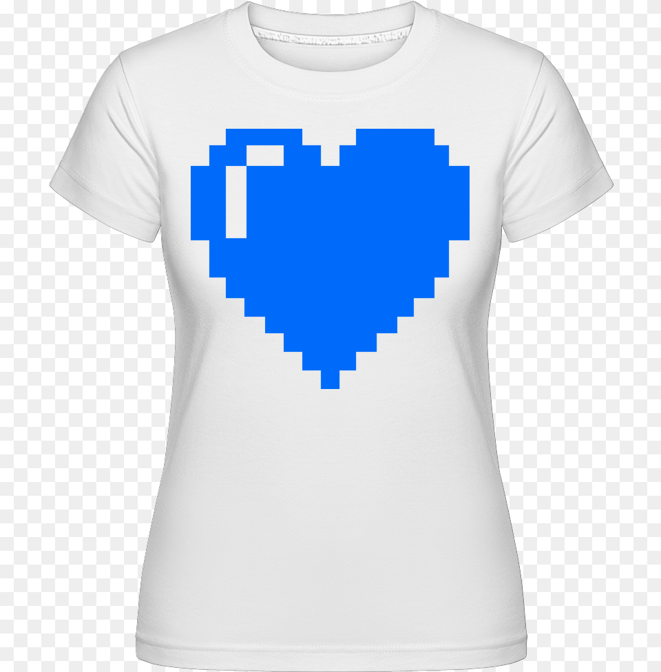 Bit Heart Shirtinator Womenu0027s T Shirt Pink Pixel Heart, Clothing, T-shirt, Long Sleeve, Sleeve Png