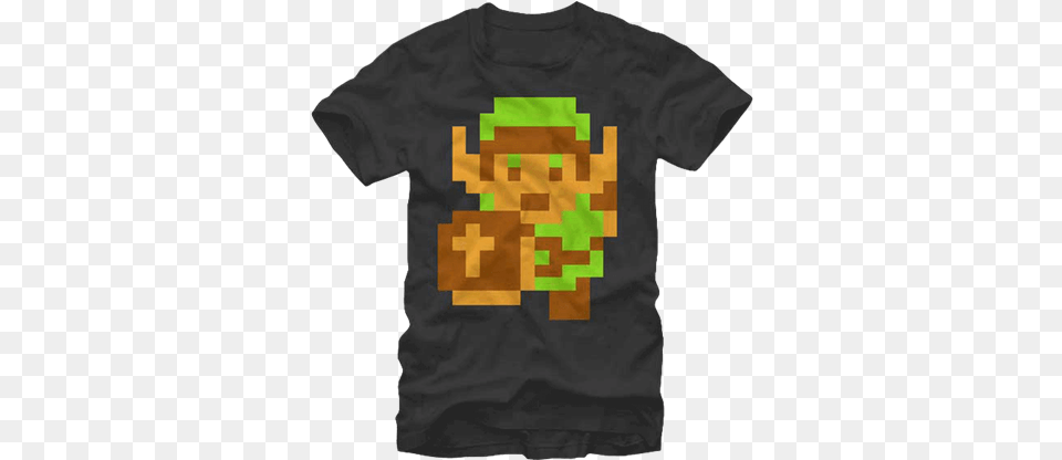 Bit Link T Shirt Legend Of Zelda Nes Link Sprite, Clothing, T-shirt Png Image