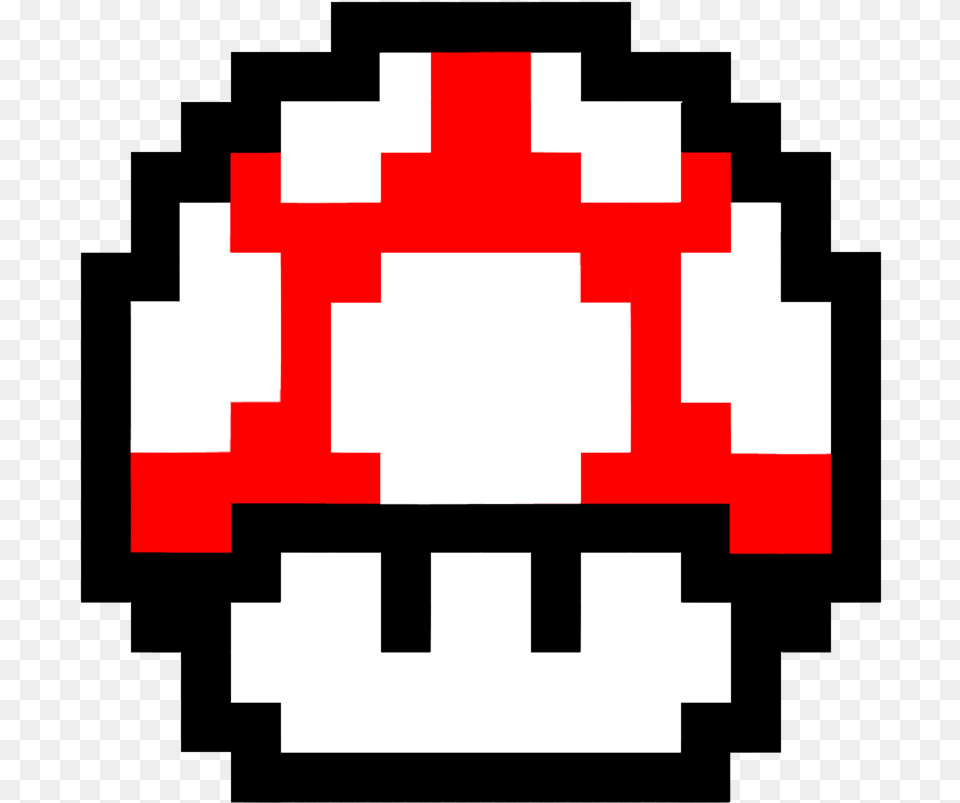 Bit Mario Mushroom, First Aid, Logo, Symbol Free Png Download