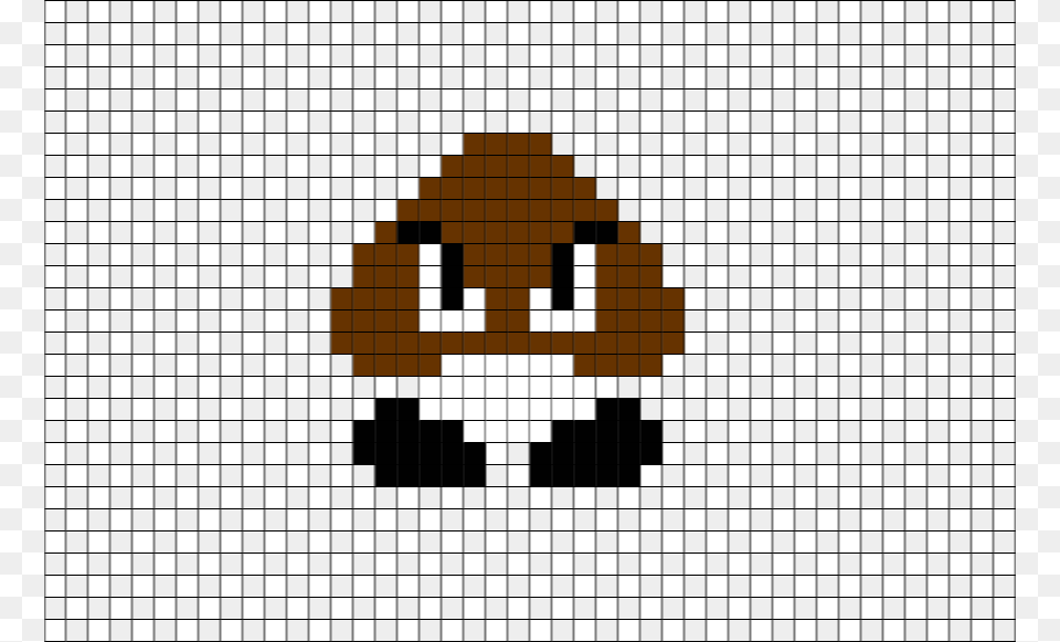 Bit Mario Pixel Art For Kids Super Mario Bros Goomba Sprite Free Transparent Png