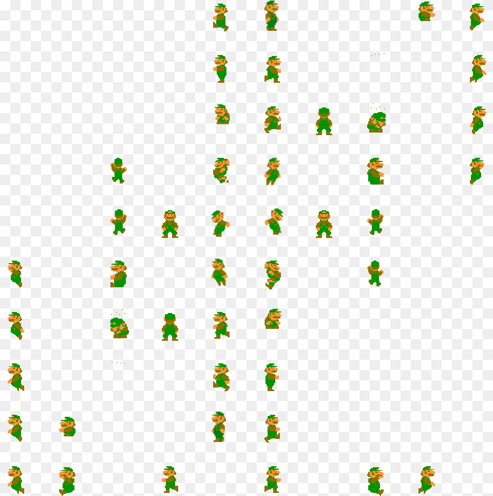 Bit Nes Smb1 Custom Mario And Luigi Sprites Smb1 Sprites Nes Luigi, Grass, Plant, Person, Outdoors Free Png Download