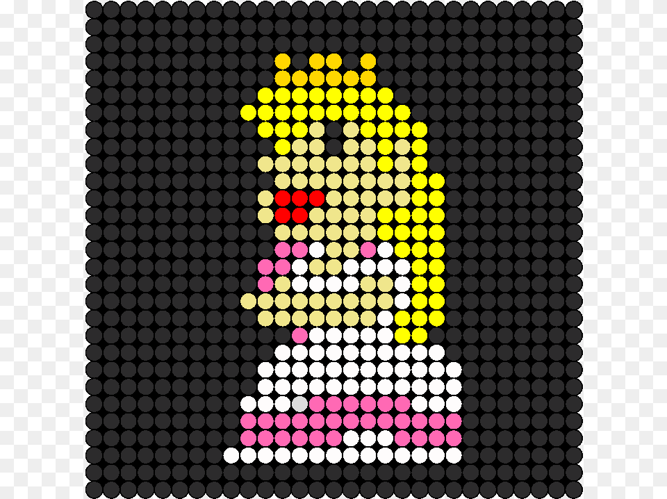 Bit Princess Peach Pixel Art, Graphics, Pattern, Blackboard Png Image