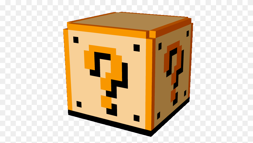 Bit Question Block In Super Mario Know Your, Box, Mailbox, Crate, Furniture Free Png