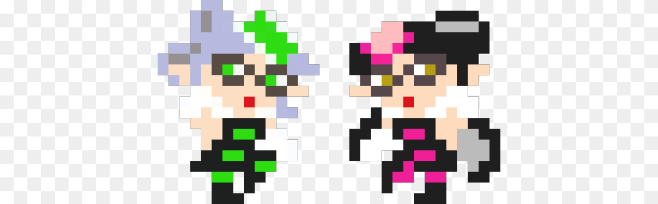 Bit Squid Sisters From Super Mario Maker Squid Sisters Mario Maker, First Aid, Art, Graphics Free Png Download