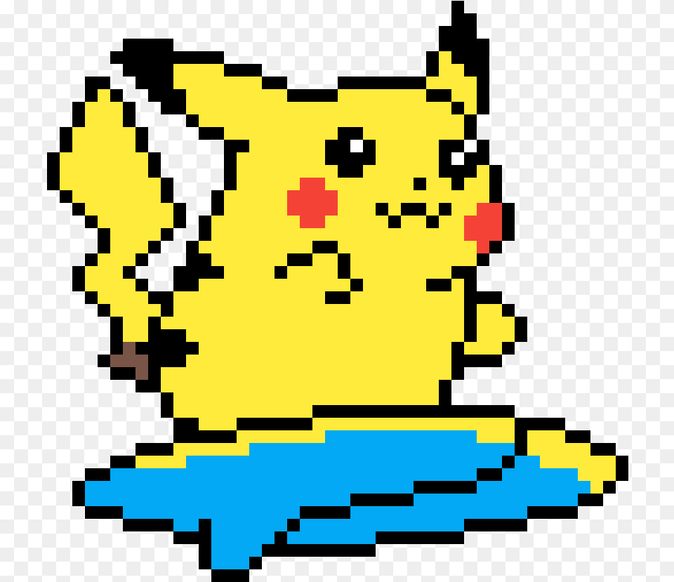 Bit Surfing Pikachu Free Transparent Png