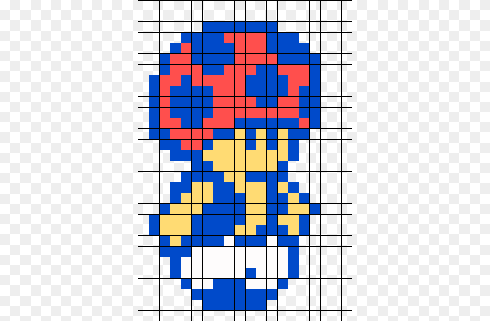 Bit Toad Perler Bead Pattern Bead Sprite Super Mario Bros 2 Toad, Chess, Game Free Png