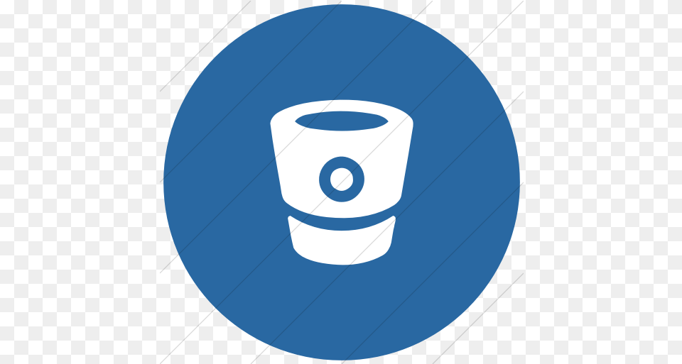 Bitbucket Icon Bitbucket Logo Blue Circle, Cup, Disk, Paper Png Image