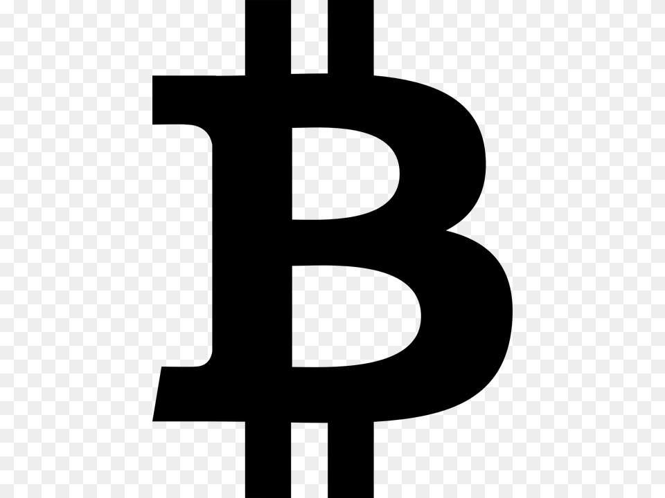 Bitcoin, Gray Free Png Download