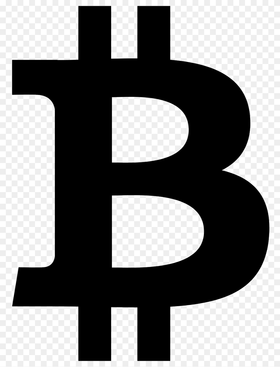 Bitcoin, Gray Png