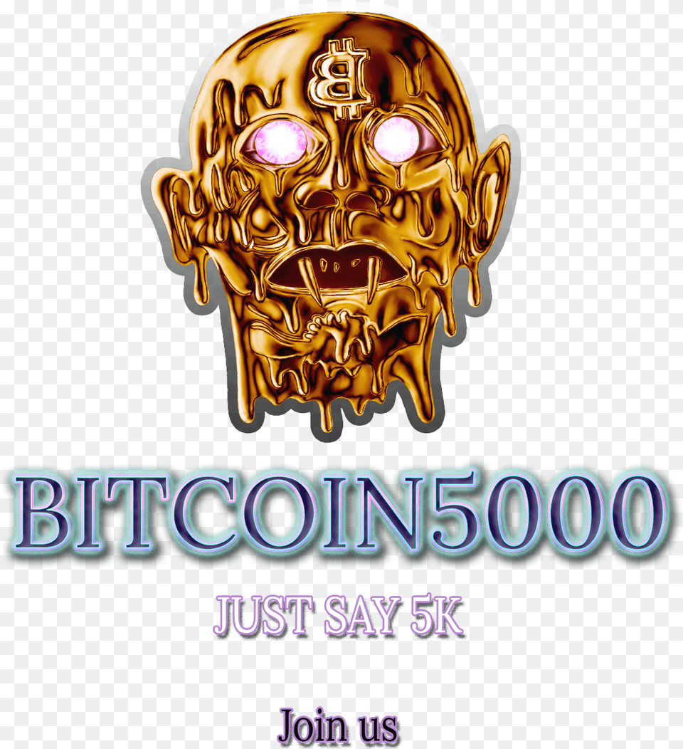 Bitcoin 5000bvkpowexchangereligionnopremine Bitcoin 5000, Emblem, Symbol, Advertisement, Person Free Transparent Png