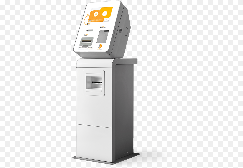 Bitcoin Atm Machine On Stand Coin, Kiosk, Mailbox Png Image