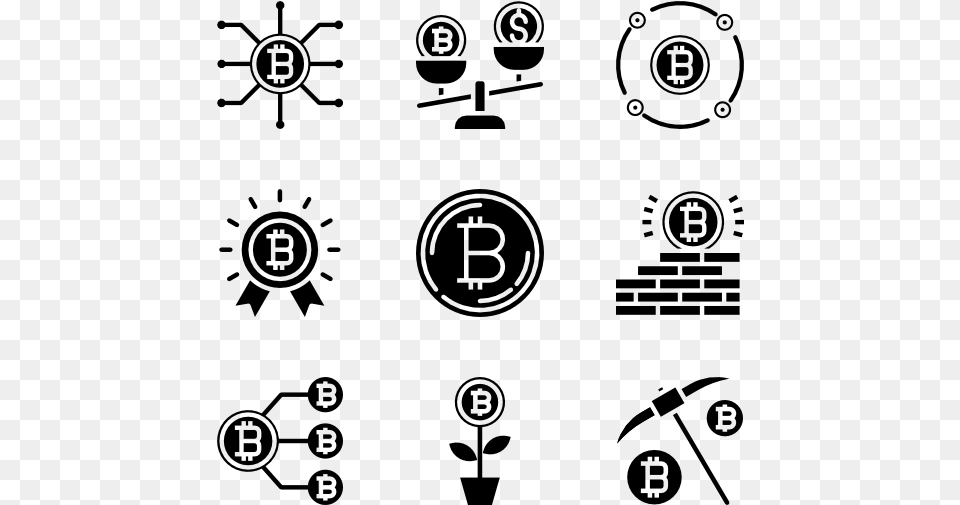 Bitcoin Circle, Gray Png Image