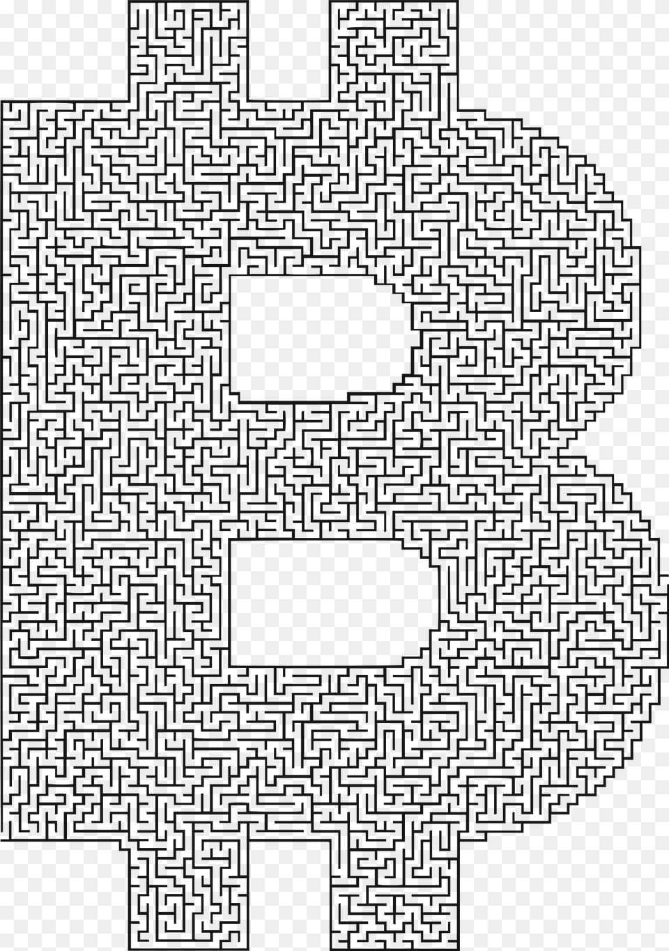 Bitcoin Clipart, Maze, Qr Code Png Image