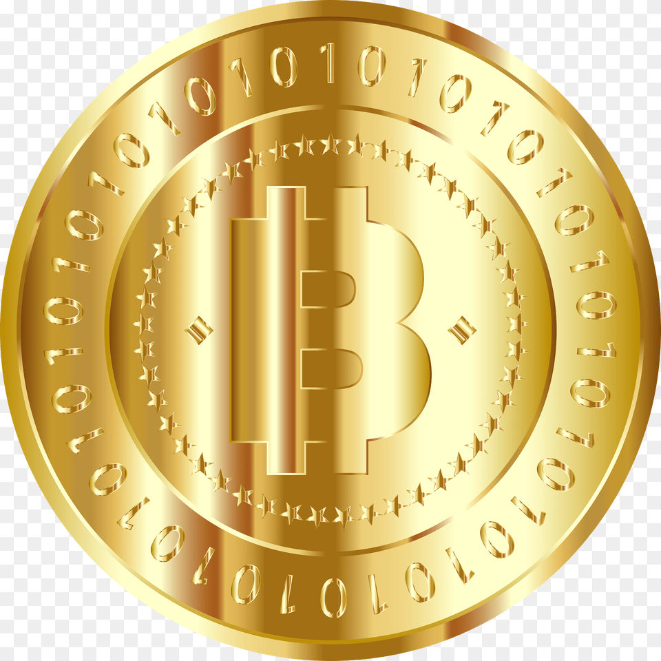 Bitcoin Clipart, Gold, Coin, Money, Disk Free Transparent Png