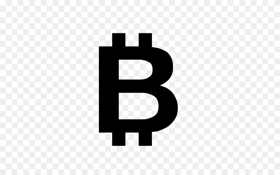 Bitcoin Clipart Black And White Nice Clip Art, Gray Png