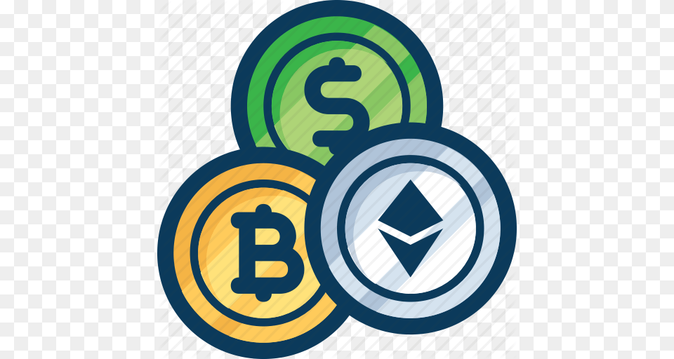 Bitcoin Coin Cryptocurrency Dollar Etchyrium Exchange Trade Icon Free Transparent Png