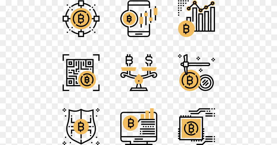 Bitcoin Corruption Flat Icon, Text, Number, Symbol, Disk Png Image