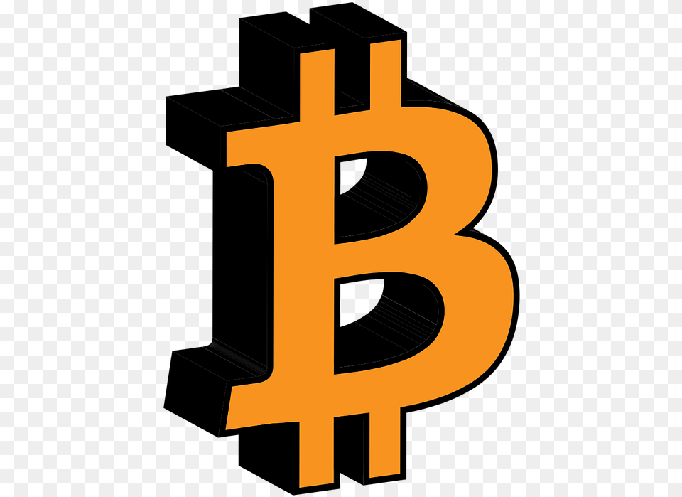 Bitcoin Currency 3d Icon Vector Vector Graphics Logo Bitcoin Hd, Light, Symbol, Cross, Text Png Image