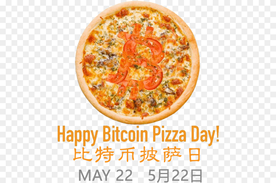 Bitcoin For Pizza, Food, Advertisement Png Image