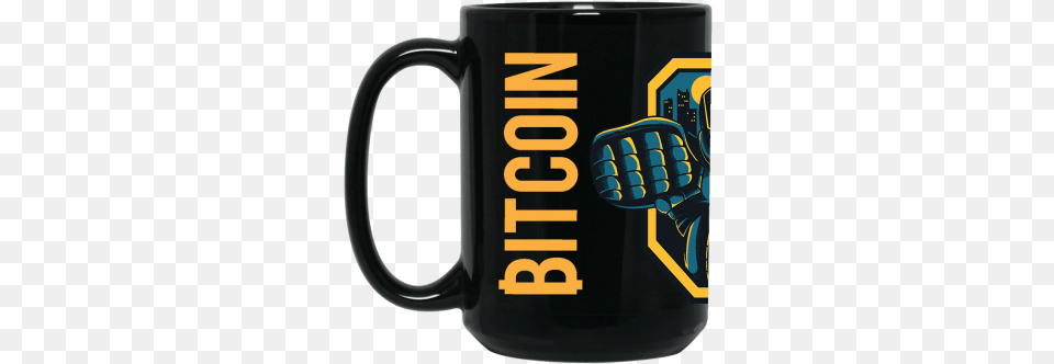 Bitcoin Heavyweight Large Black Mug Violin, Cup, Beverage, Coffee, Coffee Cup Png Image
