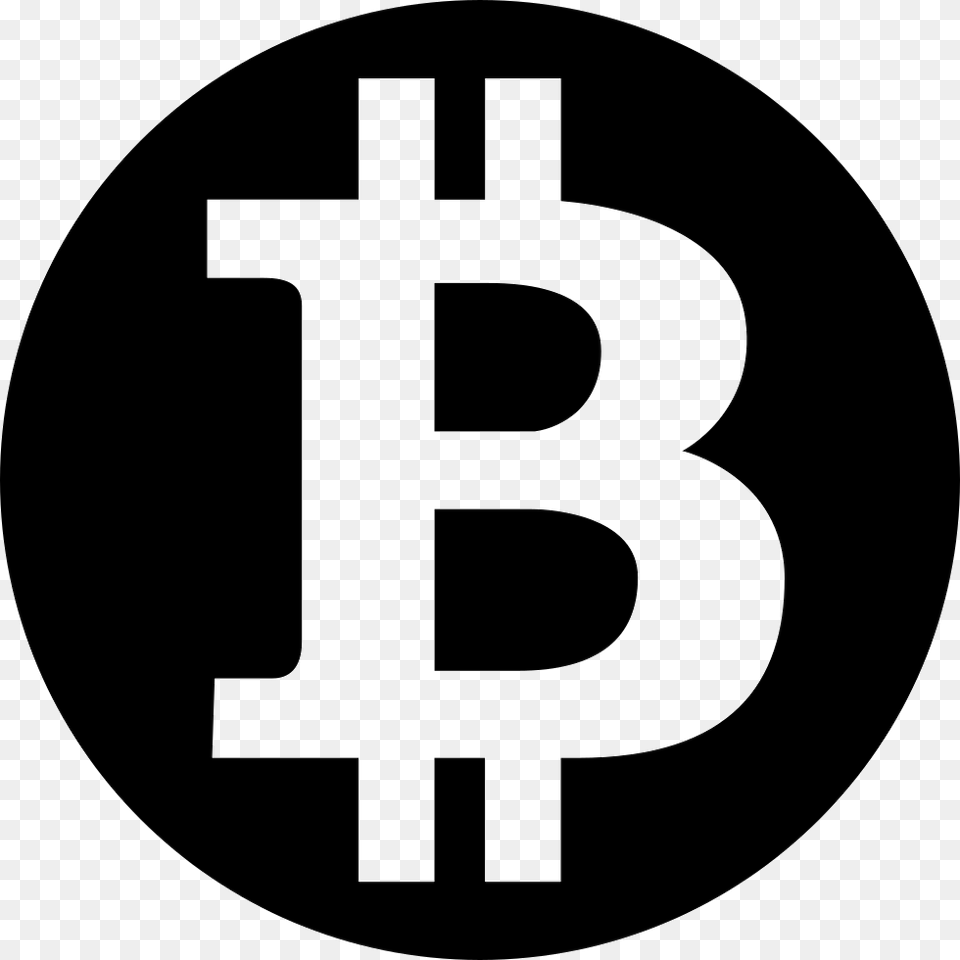 Bitcoin Logo, Stencil, Symbol, Text, Disk Free Transparent Png