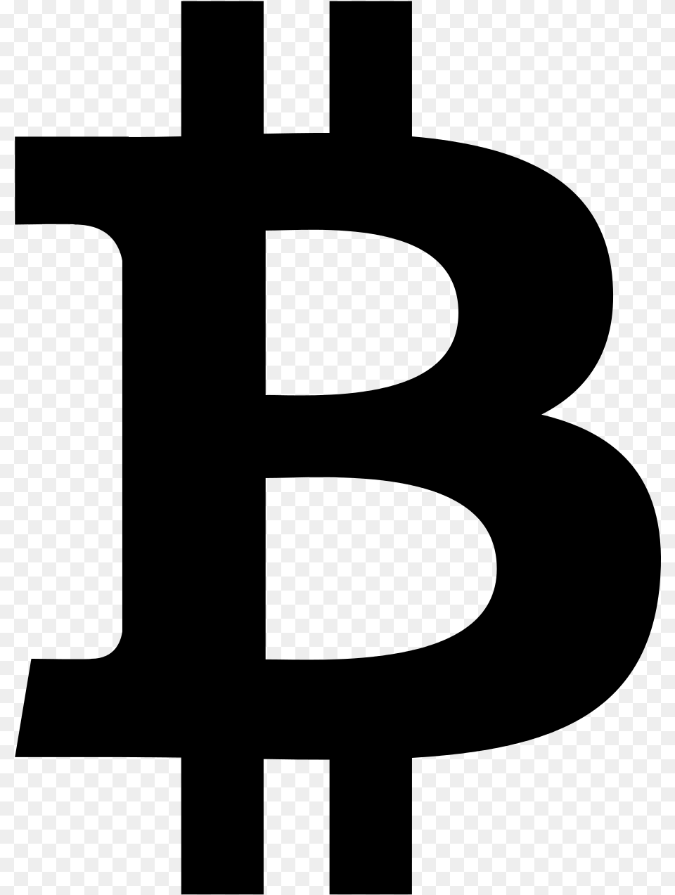 Bitcoin Logo, Gray Free Transparent Png