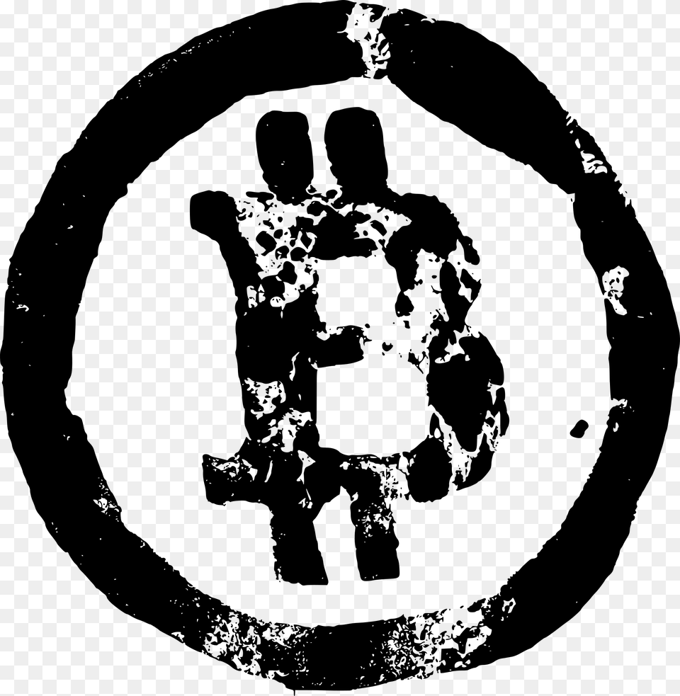 Bitcoin Logo, Gray Png Image