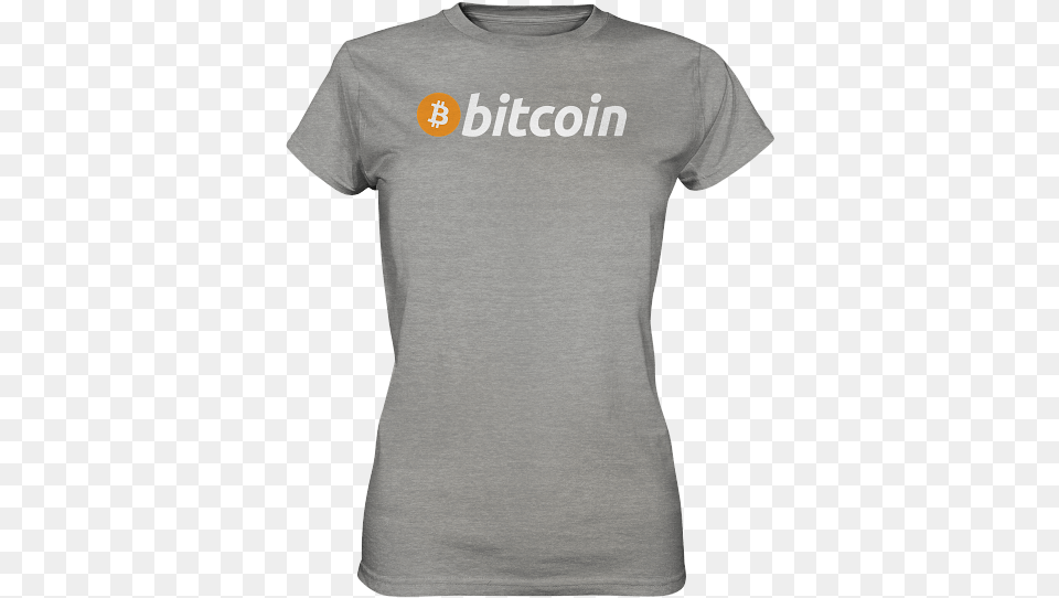 Bitcoin Logo Light Active Shirt, Clothing, T-shirt Png Image