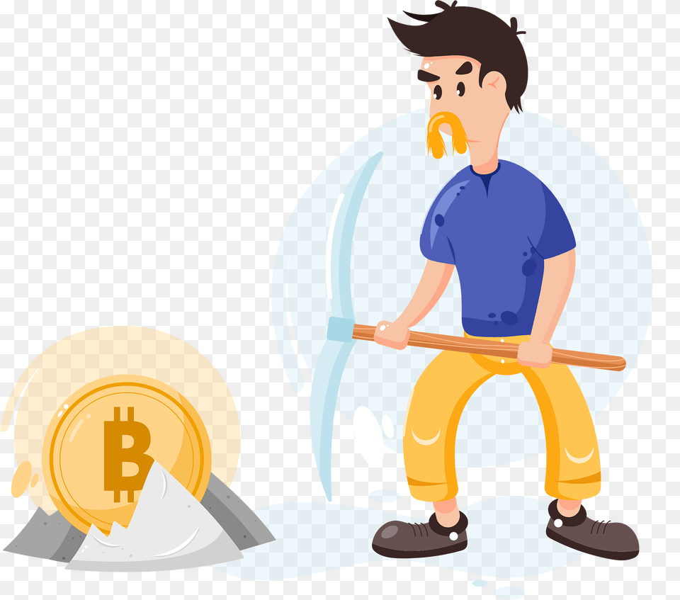 Bitcoin Miner Clipart, Boy, Child, Male, Person Free Png Download