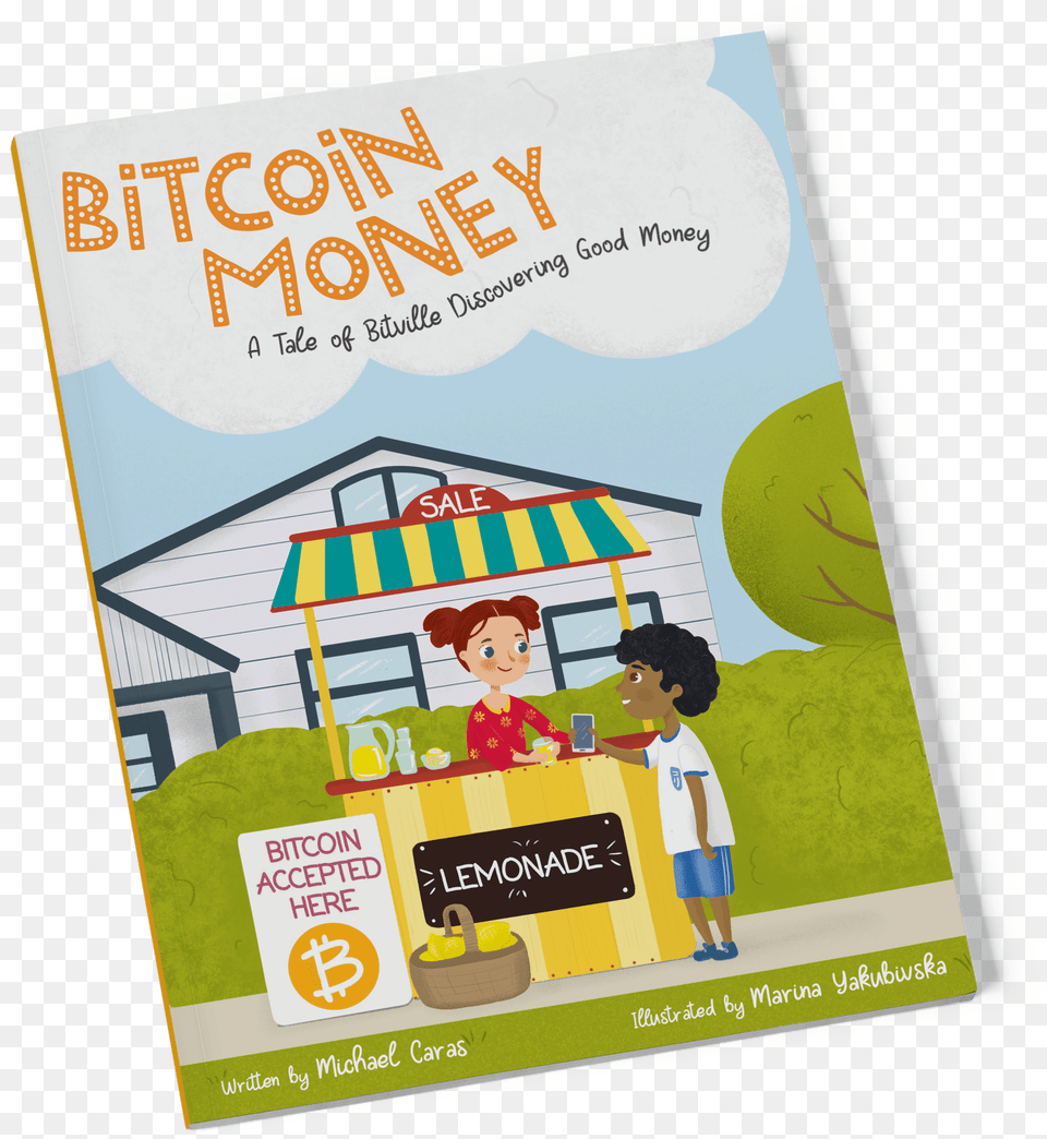 Bitcoin Money Book For Kids, Advertisement, Poster, Boy, Child Png Image