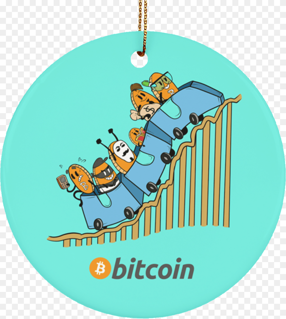 Bitcoin Rollercoaster Christmas Tree Ornament Bitcoin Accepted, Face, Head, Person, Baby Free Transparent Png