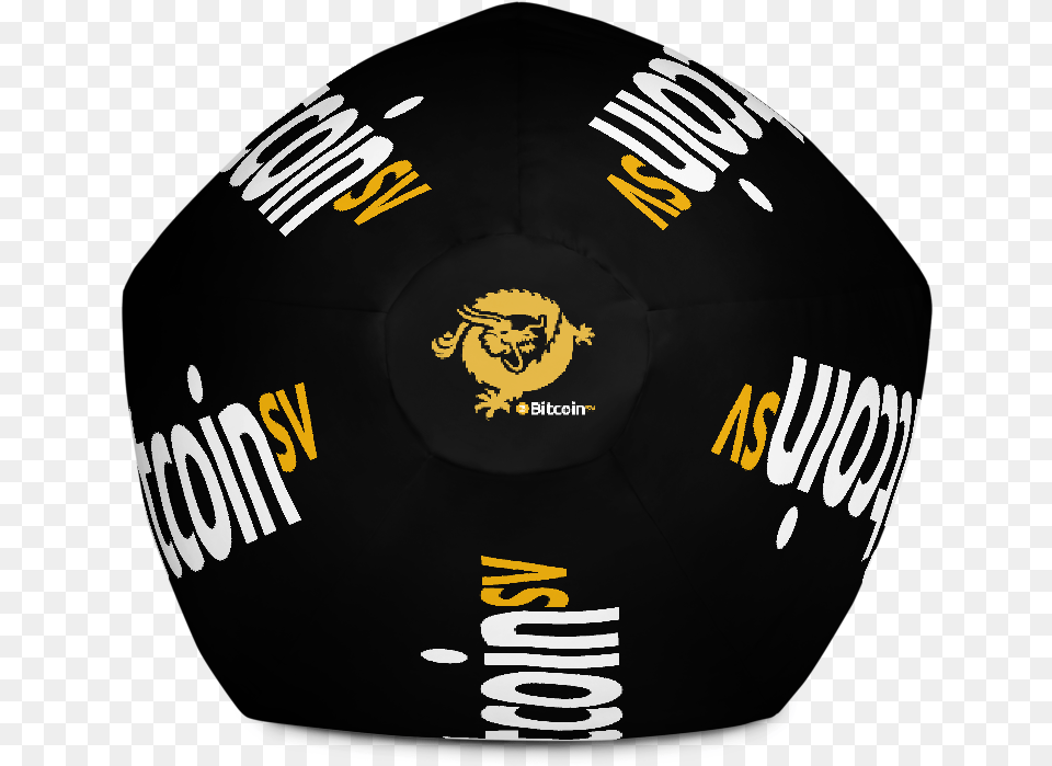 Bitcoin Sv Logo Black Bean Bag Cover Only Solid, Football, Ball, Sport, Soccer Ball Png Image