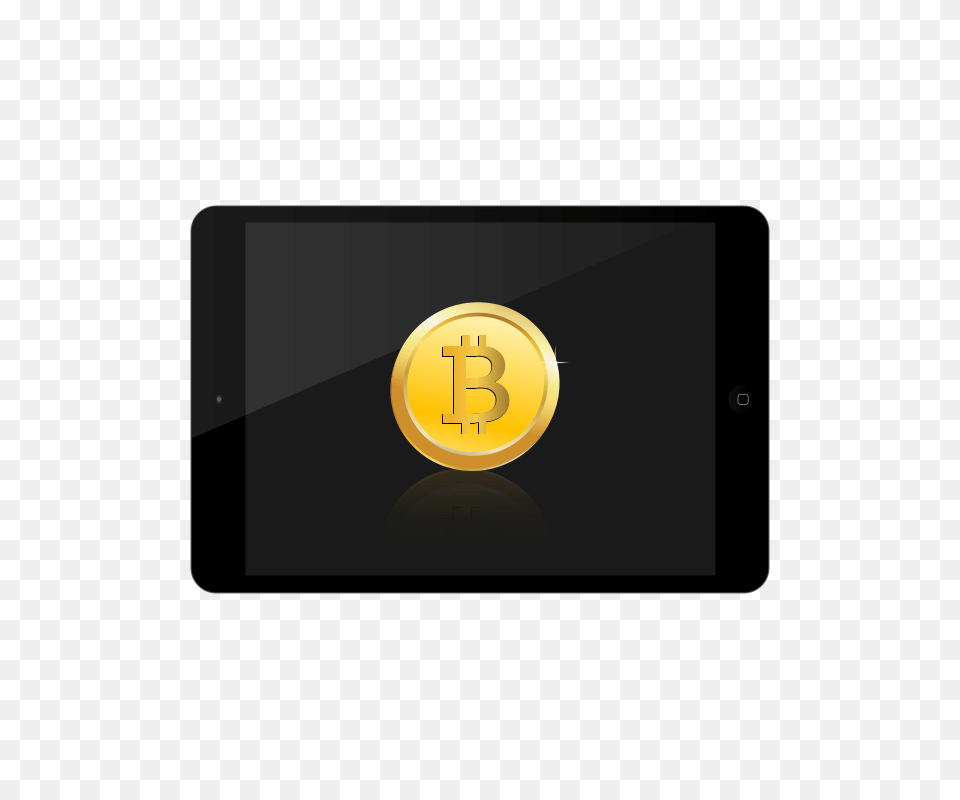 Bitcoin Tablet, Electronics, Gold, Disk, Computer Png
