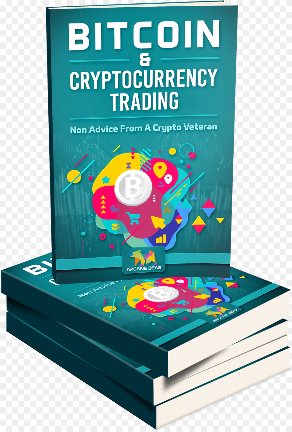 Bitcoin Trading Book, Advertisement, Poster, Publication Png Image