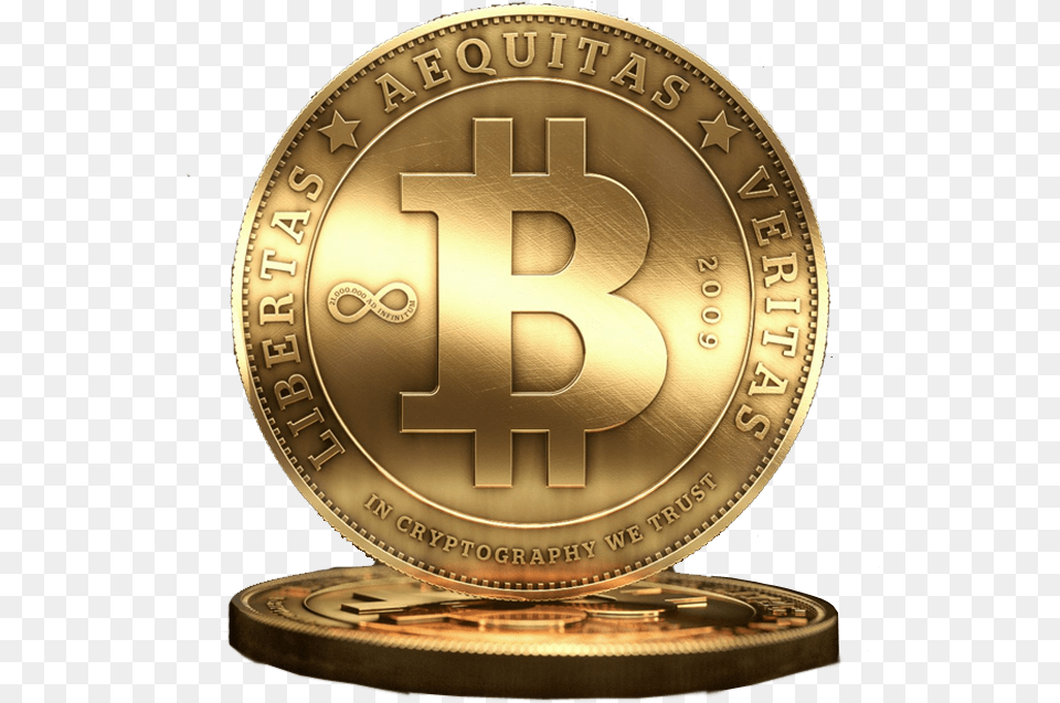 Bitcoin Transparent Bitcoin, Coin, Money, Gold Png