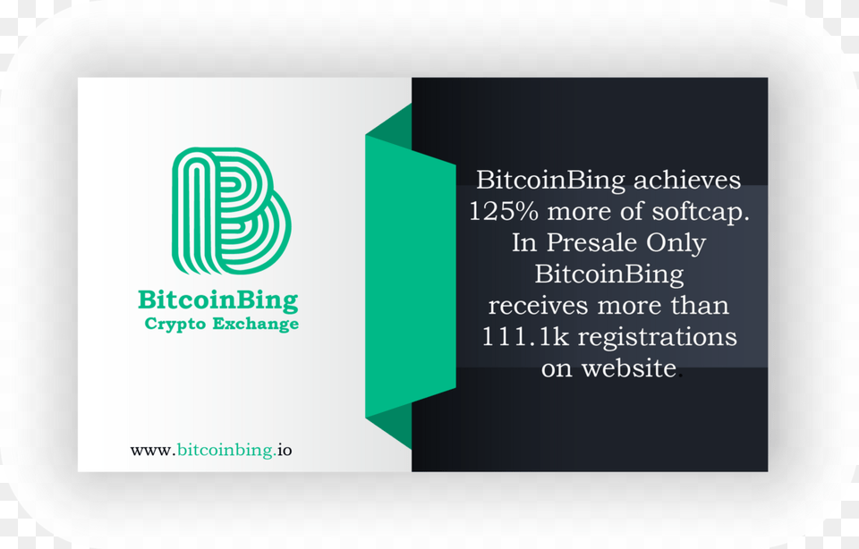 Bitcoinbing Crypto Currency Exchange Growing Like Bigbang Graphic Design, Paper, Text, Business Card Png