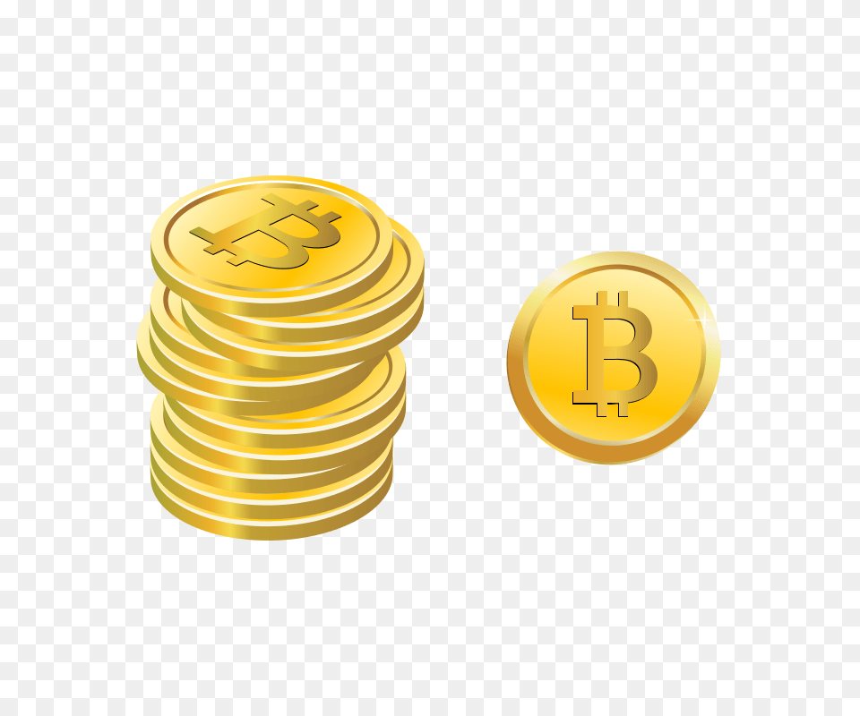 Bitcoins, Gold, Coin, Money, Dynamite Free Png Download