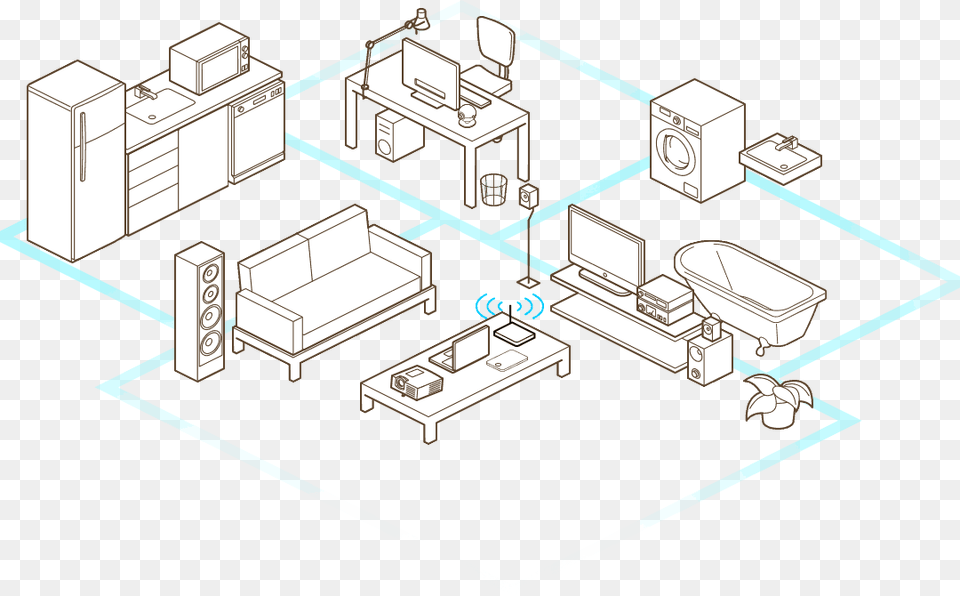 Bitdefender Home Scanner Illustration, Cad Diagram, Diagram, Bulldozer, Machine Free Transparent Png