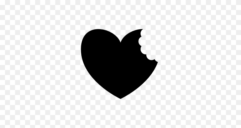 Bite Image, Silhouette, Stencil, Heart Free Png