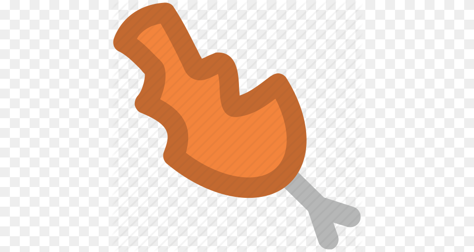 Bite Leg Piece Chicken Chicken Leg Food Meat Thigh Meat Icon, Clothing, Cushion, Footwear, Home Decor Free Png Download