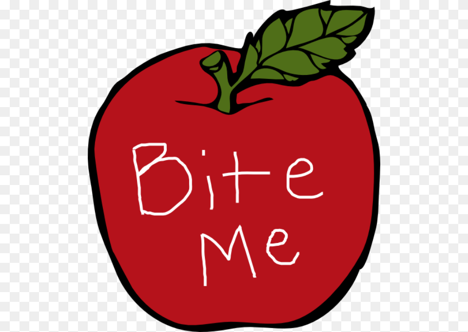 Bite Me Apple Clip Art At Clker Blue Apple Clipart, Food, Fruit, Plant, Produce Free Transparent Png