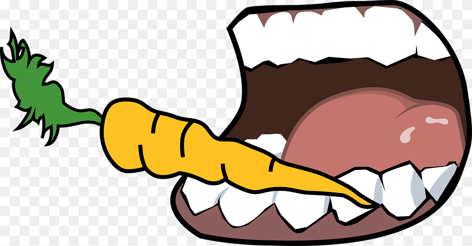 Bite Mouth Clipart, Carrot, Vegetable, Food, Produce Free Png