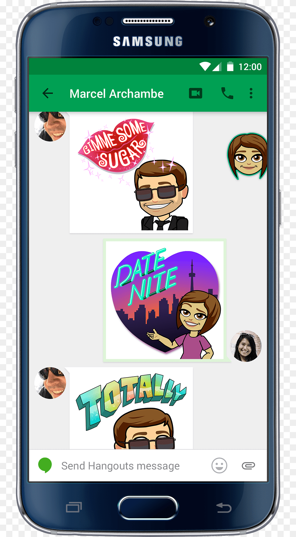 Bitmoji Convo Samsung, Electronics, Mobile Phone, Phone, Baby Free Transparent Png