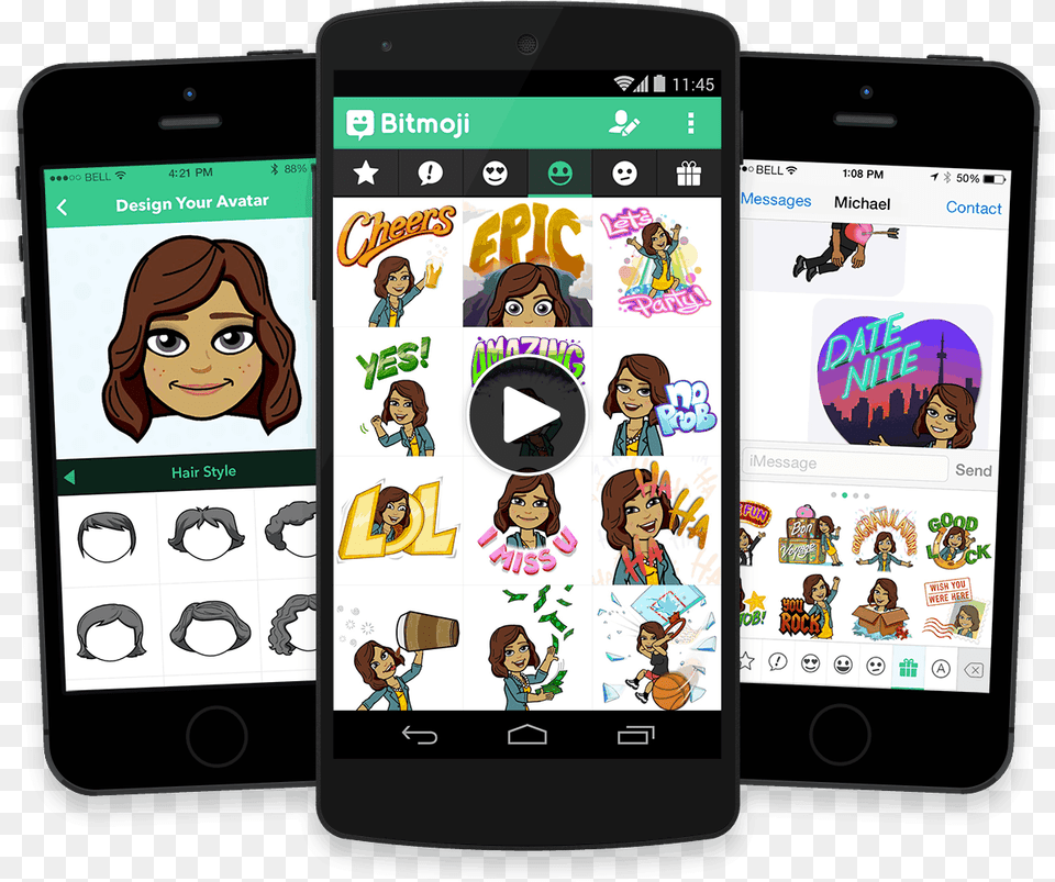 Bitmoji Is Your Own Personal Emoji Create An Expressive Bitmoji App Iphone, Electronics, Mobile Phone, Phone, Adult Free Transparent Png