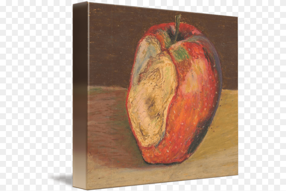 Bitten Apple By Jenu Art Visual Arts, Food, Fruit, Plant, Produce Png Image