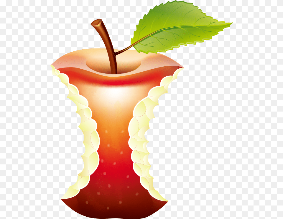 Bitten Apple Download Apple Waste, Food, Fruit, Plant, Produce Free Png